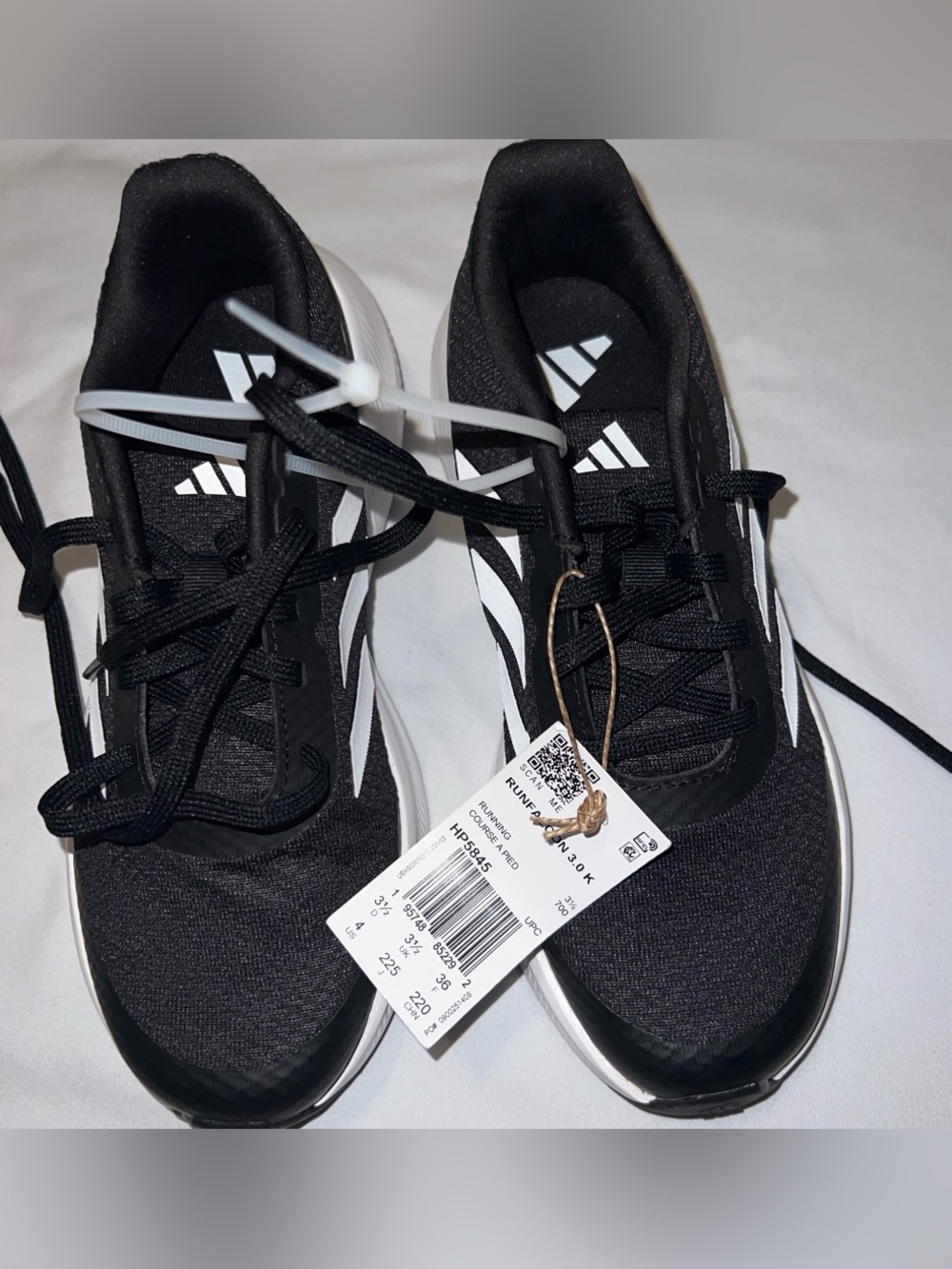 adidas Black and White Athletic Sneakers
